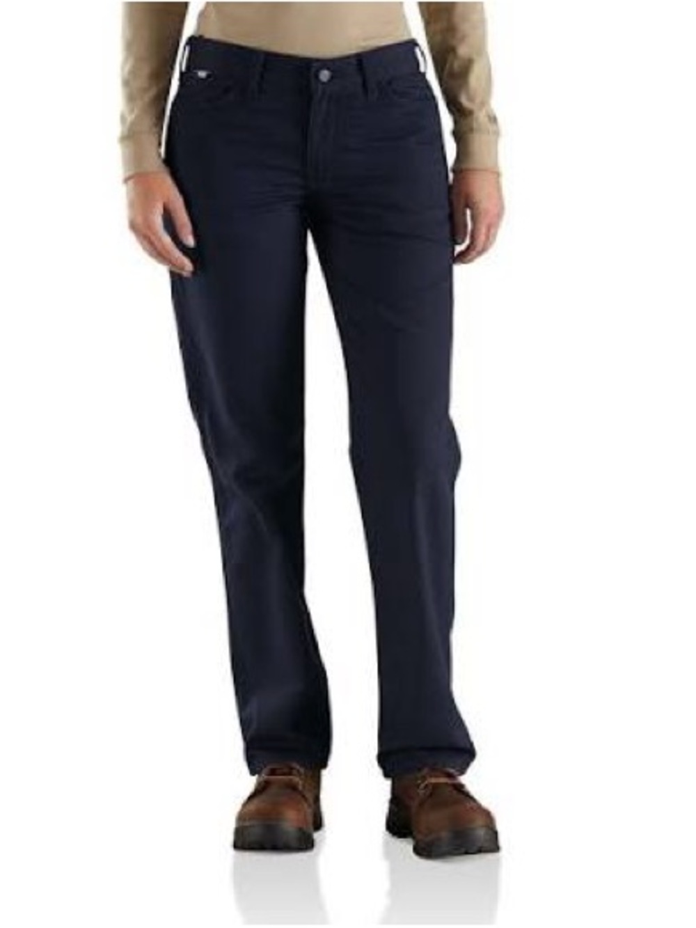 CARHARTT 102689 FLAME RESISTANT RUGGED FLEX CANVAS LOOSE FIT PANTS NAVY 8 - Picture 2 of 7